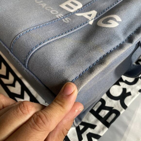 Marc Jacobs The Tote bag Blue shadow Medium - Picture 2 of 15